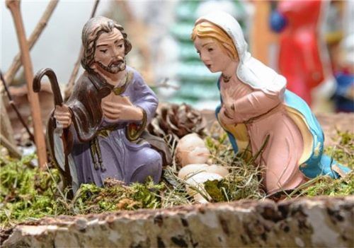 Das Jesulein in der Krippe.Foto amf