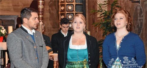 Der „Laurenzi-Dreigsang“ sang aus Wiechs und Sachrang.Foto Schlecker