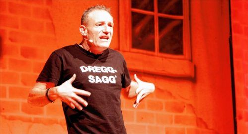 Pointenreich und saukomisch: „Dreggsagg“ Michl Müller. Foto  Falk