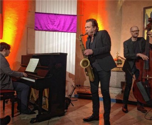 Die „Friends“: Chris Gall, Mulo Francel und Sven Faller (von links). Foto Schneider