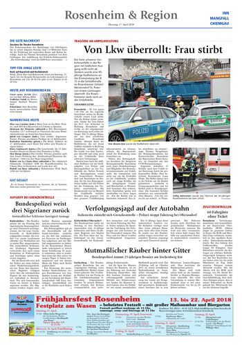 Seite RO11, Ressort Oberbayerisches Volksblatt