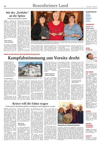 Seite RO18, Ressort Oberbayerisches Volksblatt