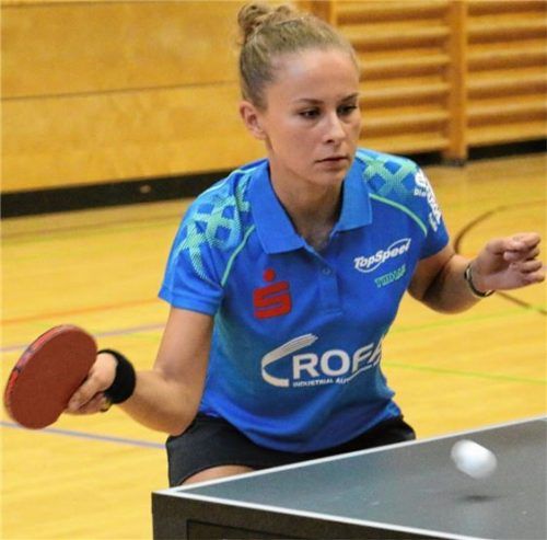 Katharina Michajlova spielt seit letzter Saison beim Tischtennis-Bundesligisten SV-DJK Kolbermoor und war bei der Weltmeisterschaft in Schweden.Foto Erlich