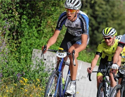 Michael Spögler vom Team Corratec siegte.
