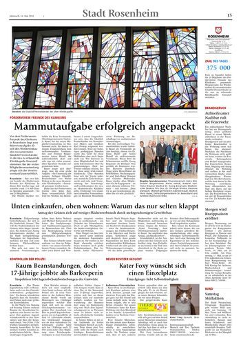 Seite RO15, Ressort Oberbayerisches Volksblatt
