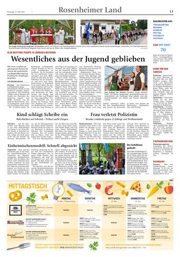 Seite RO13, Ressort Oberbayerisches Volksblatt