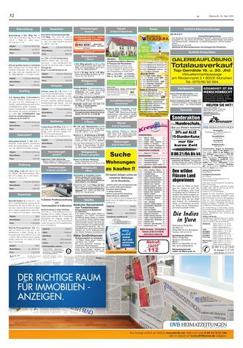 Seite RO32, Ressort Oberbayerisches Volksblatt