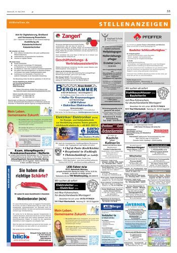 Seite RO33, Ressort Oberbayerisches Volksblatt