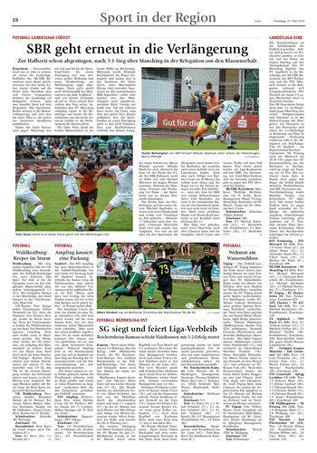 Seite RO18, Ressort Oberbayerisches Volksblatt