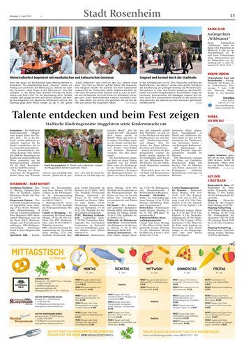 Seite RO13, Ressort Oberbayerisches Volksblatt