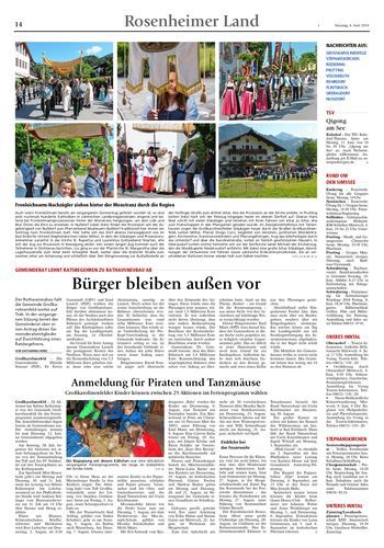 Seite RO14, Ressort Oberbayerisches Volksblatt