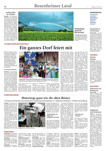 Seite RO14, Ressort Oberbayerisches Volksblatt