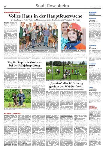 Seite RO14, Ressort Oberbayerisches Volksblatt