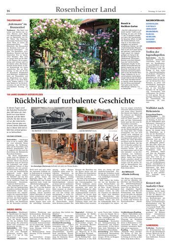 Seite RO16, Ressort Oberbayerisches Volksblatt