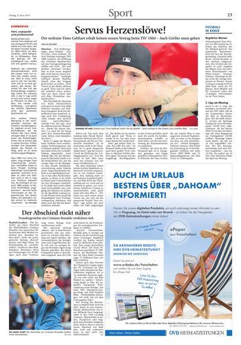 Seite RO23, Ressort Oberbayerisches Volksblatt