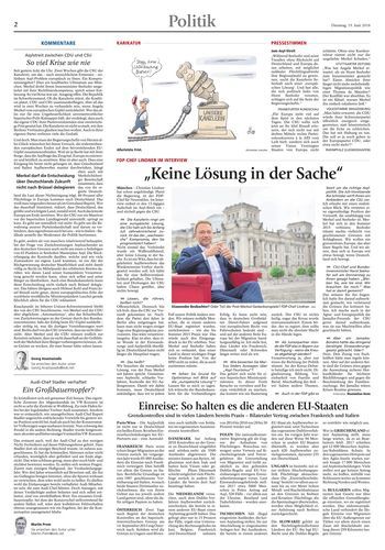 Seite RO2, Ressort Oberbayerisches Volksblatt