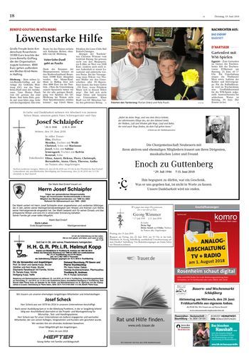 Seite RO18, Ressort Oberbayerisches Volksblatt