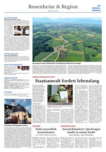 Seite RO11, Ressort Oberbayerisches Volksblatt