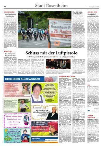 Seite RO14, Ressort Oberbayerisches Volksblatt