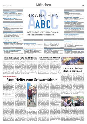 Seite RO33, Ressort Oberbayerisches Volksblatt