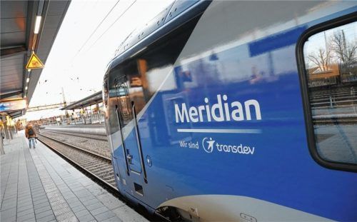 Eine Punktezahl, die über dem Durchschnitt der bayerischen Regionalbahnen liegt, gab es bei der jüngsten Bewertung für den Meridian.Foto dpa