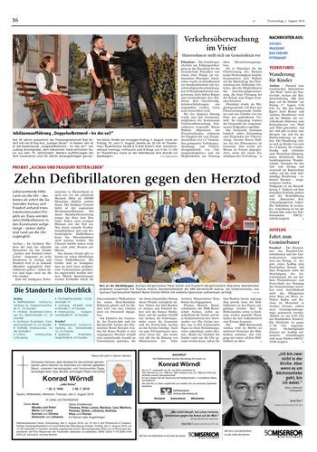 Seite RO16, Ressort Oberbayerisches Volksblatt