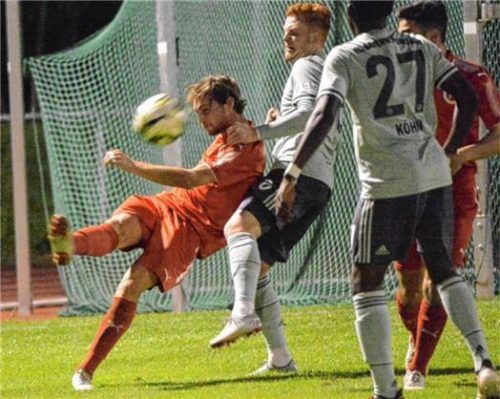 Gleich wieder voll im Geschehen: 1860-Rückkehrer Christoph Wallner. Foto ruprecht