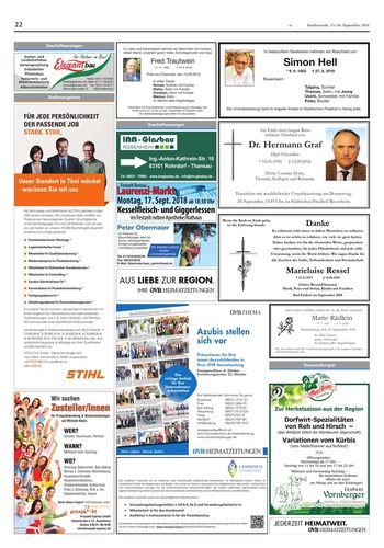 Seite RO22, Ressort Oberbayerisches Volksblatt