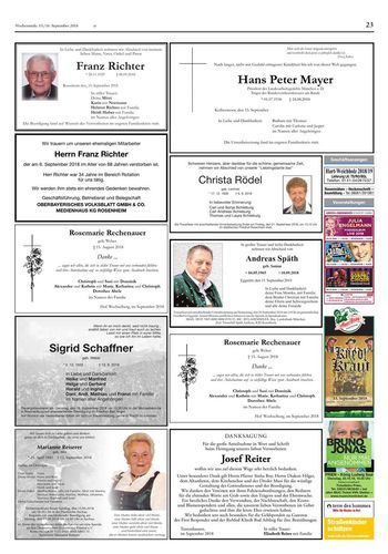 Seite RO23, Ressort Oberbayerisches Volksblatt