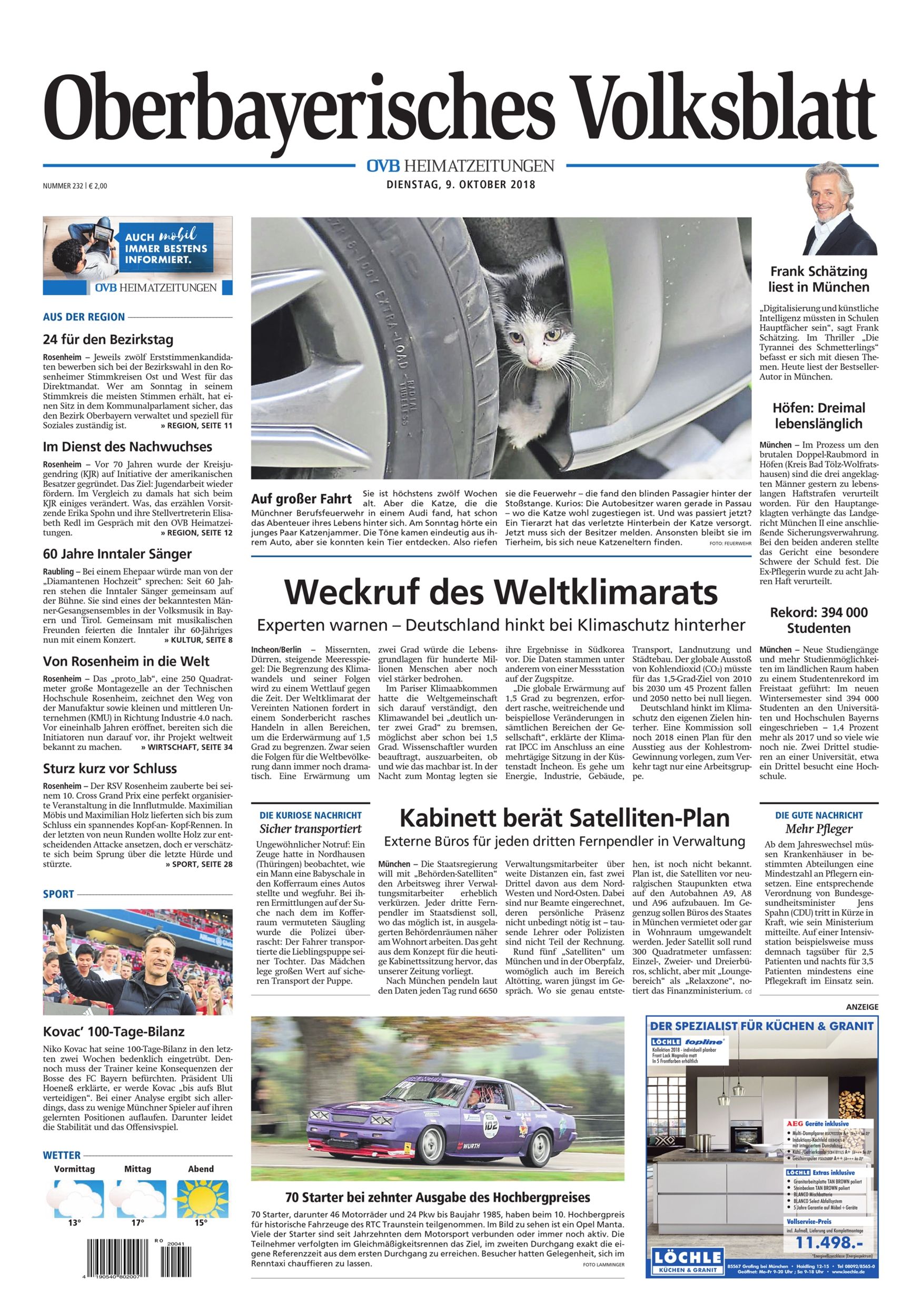 Seite RO1, Ressort Oberbayerisches Volksblatt