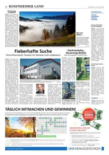 Seite RO16, Ressort Oberbayerisches Volksblatt
