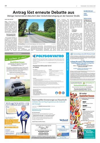Seite RO19, Ressort Oberbayerisches Volksblatt