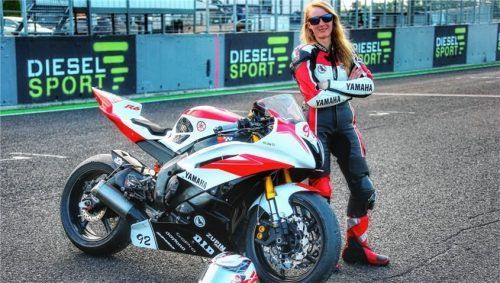 Jenny Lehmann ist amtierende deutsche Mannschaftsmeisterin im Langstrecken-Cup der Klasse 750 ccm.