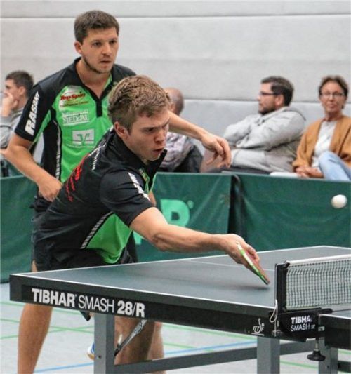 Maximilian Heeg (vorne) und Wolfgang Hundhammer spielten beim SBR lange Jahre gemeinsam.Foto erlich