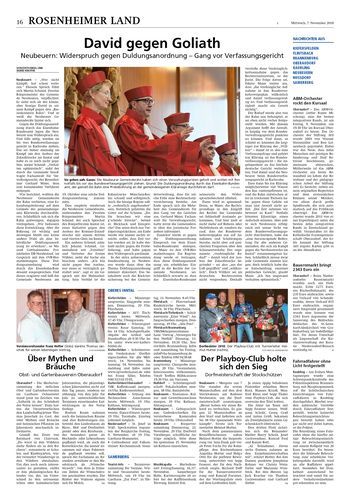 Seite RO16, Ressort Oberbayerisches Volksblatt