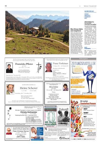 Seite RO18, Ressort Oberbayerisches Volksblatt