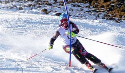 Marianne Ascher vom SV-DJK Heufeld gewann Veysonnaz drei Rennen um den FIS-Masters-Cup. Foto Schmid
