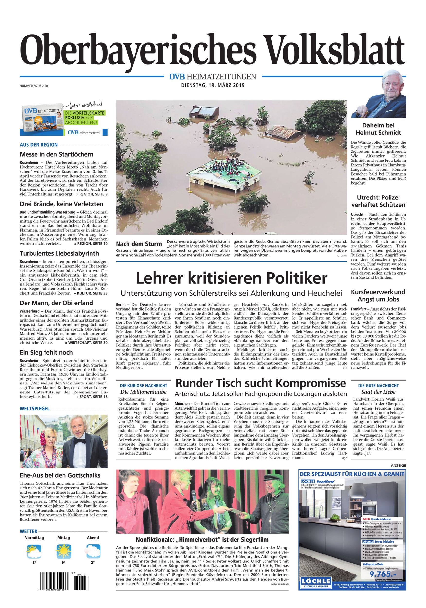 Seite RO1, Ressort Oberbayerisches Volksblatt