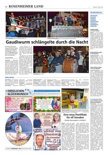 Seite RO14, Ressort Oberbayerisches Volksblatt