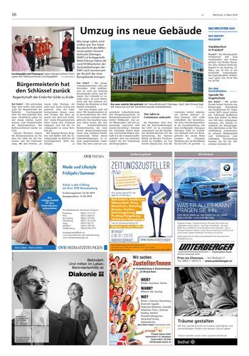 Seite RO16, Ressort Oberbayerisches Volksblatt