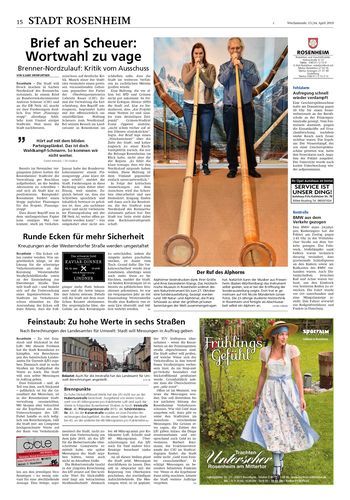 Seite RO15, Ressort Oberbayerisches Volksblatt