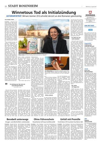 Seite RO13, Ressort Oberbayerisches Volksblatt