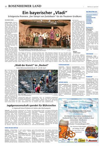 Seite RO15, Ressort Oberbayerisches Volksblatt