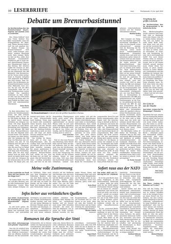 Seite RO10, Ressort Oberbayerisches Volksblatt
