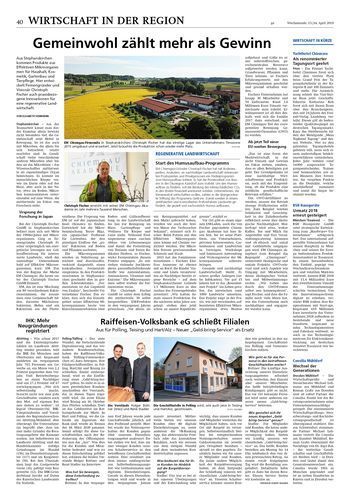 Seite RO40, Ressort Oberbayerisches Volksblatt
