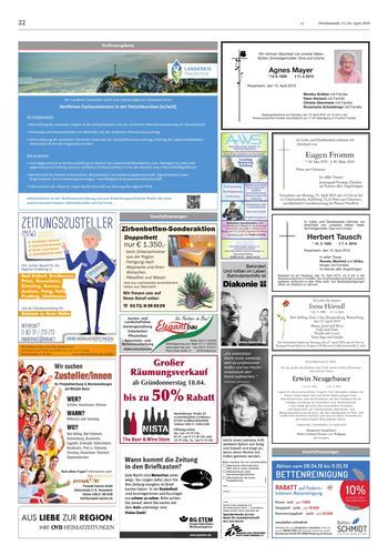 Seite RO22, Ressort Oberbayerisches Volksblatt