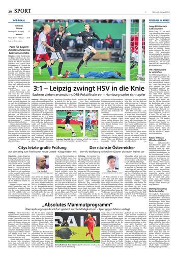 Seite RO20, Ressort Oberbayerisches Volksblatt