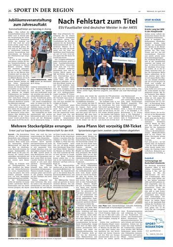 Seite RO26, Ressort Oberbayerisches Volksblatt