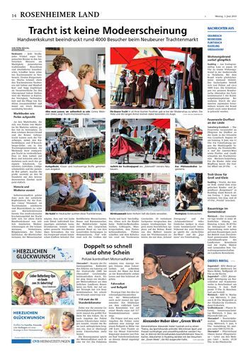 Seite RO14, Ressort Oberbayerisches Volksblatt