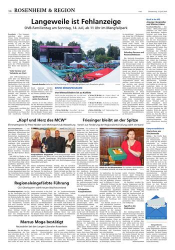 Seite RO14, Ressort Oberbayerisches Volksblatt